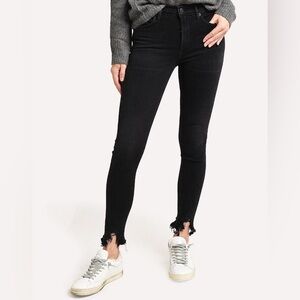 AGOLDE Sophie Crop High Rise Black Denim Jeans Size 29